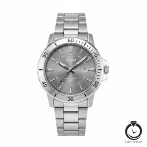 ساعت مردانه کاسیو نقره ای خاکستری casio-168-ms-gr