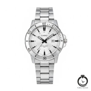 ساعت مردانه کاسیو نقره ای سیلور casio-168-ms-s