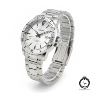 ساعت مردانه کاسیو نقره ای سیلور casio-168-ms-s