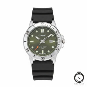 ساعت مردانه کاسیو مشکی سبز casio-169-mbs-g