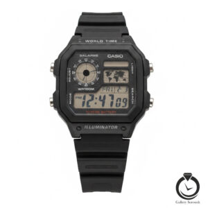 ساعت مردانه کاسیو مشکی casio-ae-1200wh-1a