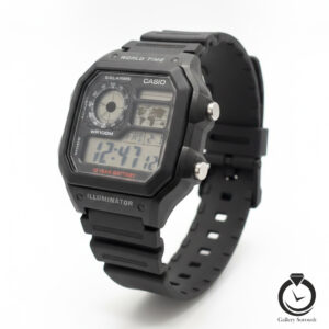 ساعت مردانه کاسیو مشکی casio-ae-1200wh-1a