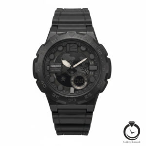 ساعت اسپرت کاسیو مشکی casio-aeq-100w-1b