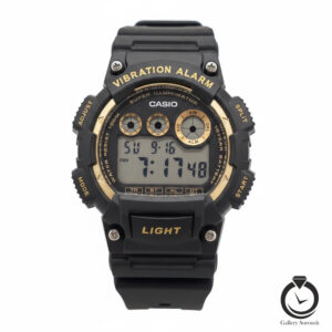 ساعت مردانه کاسیو مشکی طلایی casio-w-735h-1a2