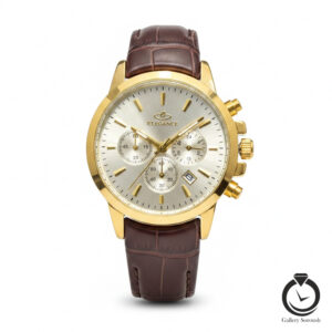 ساعت الگانس زنانه قهوه ای طلایی سیلور elegance-1189-wbr-gs