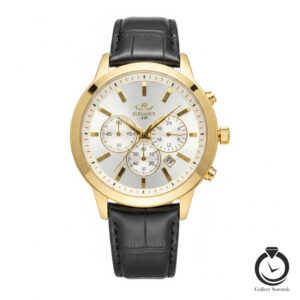 ساعت مردانه الگانس مشکی طلایی سیلور elegance-1385-mb-gs