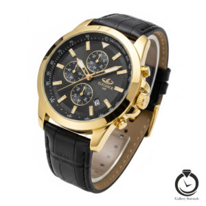 ساعت مردانه الگانس مشکی طلایی مشکی elegance-1387-mb-gb