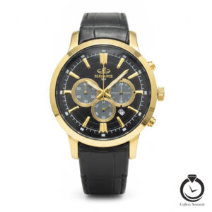 ساعت مردادنه الگانس مشکی طلایی مشکی elegance-1391-mb-gb