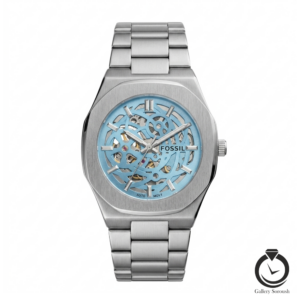 ساعت مردانه فسیل نقره ای آبی fossil-5301-ms-bl
