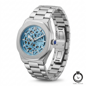 ساعت مردانه فسیل نقره ای آبی fossil-5301-ms-bl