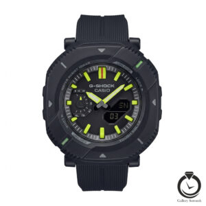 ساعت اسپرت جیشاک مشکی سبز g-shock-2387-bg