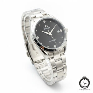 ساعت زنانه امگا نقره یا مشکی omega-9992-ws-b