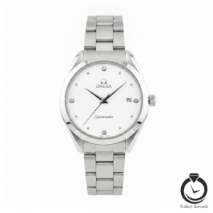 ساعت زنانه امگا نقره ای سفید omega-9992-ws-w