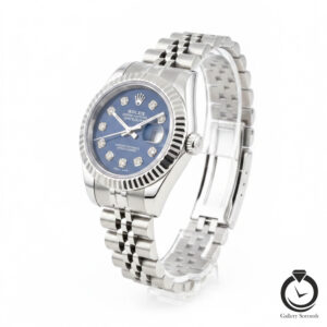 ساعت زنانه رولکس نقره ای سرمه ای rolex-datejust-1012s-ws-n