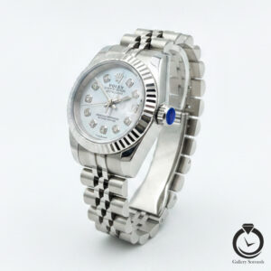 ساعت زنانه رولکس نقره ای سفید صدفی rolex-datejust-1012s-ws-w