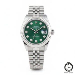 ساعت زنانه رولکس نقره ای سبز rolex-datejust-1013m-ws-g