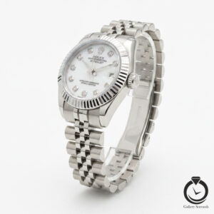 ساعت زنانه رولکس نقره یا سفید صدفی rolex-datejust-1013m-ws-w
