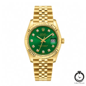 ساعت مردانه رولکس طلایی سبز rolex-datejust-1014l-wg-g
