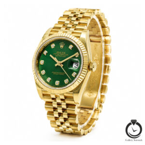 ساعت مردانه رولکس طلایی سبز rolex-datejust-1014l-wg-g