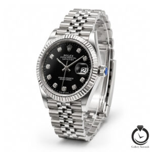 ساعت مدانه رولکس نقره ای مشکی rolex-datejust-1014l-ms-b