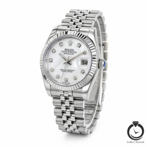 ساعت مردانه رولکس نقره ای سفید rolex-datejust-1014l-ms-w