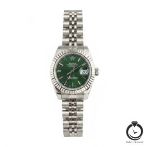 ساعت زنانه رولکس نقره یا سبز rolex-datejust-1022s-ws-g