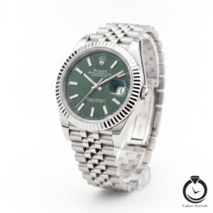 ساعت زنانه رولکس نقره یا سبز rolex-datejust-1022s-ws-g