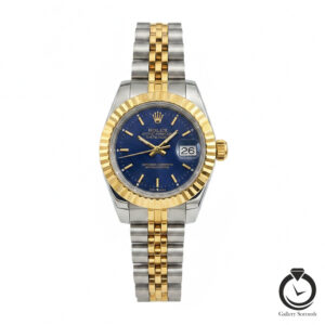 ساعت زنانه رولکس طلایی نقره ای سرمه ای rolex-datejust-1022s-wsg-n