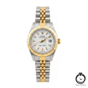 ساعت زنانه رولکس طلایی نقره ای صدفی rolex-datejust-1022s-wsg-w