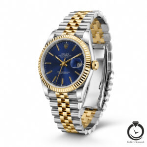 ساعت مردانه رولکس طلایی نقره ای سرمه ای rolex-datejust-1024l-msg-n