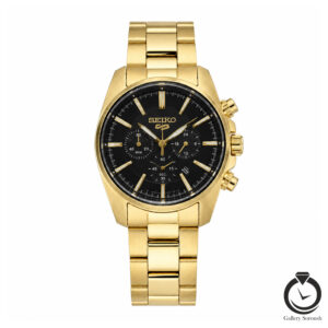 ساعت مرانه سیک طلایی مشکی seiko-028-mg-b
