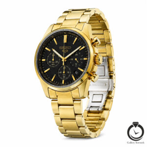 ساعت مرانه سیک طلایی مشکی seiko-028-mg-b