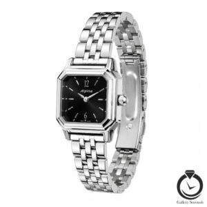 ساعت زنانه آلپینا نقره ای مشکی alpina-5169-ws-b