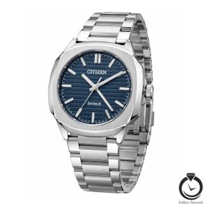 ساعت مردانه سیتیزن نقره ای سرمه یا citizen-v192-ms-n
