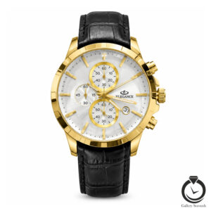 ساعت مردانه الگانس مشکی طلایی سیلور elegance-1392-mb-gs