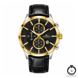 ساعت مردانه الگانس مشکی طلایی نقره ای مشکی elegance-1392-mb-gsb