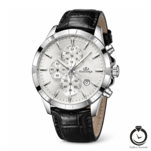 ساعت مردانه الگانس مشکی نقره یا elegance-1392-mb-s