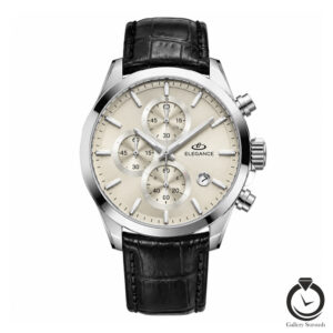 ساعت مردانه الگانس مشکی نقره ای خاکستری elegance-1392-mb-sgr