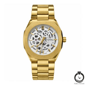 ساعت مردانه فسیل طلایی سفید fossil-5301-mg-w