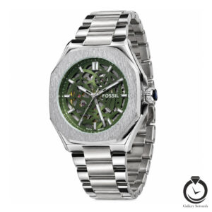 ساعت مردانه فسیل نقره ای سبز fossil-5301-ms-g