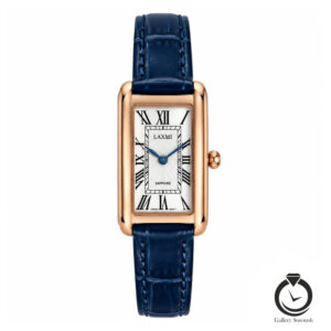 ساعت زنانه لاکسمی سرمه ای رز سفید laxmi-8586-2