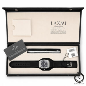 ساعت مردانه لاکسمی مشکی نقره ای laxmi-8946-1