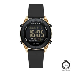 ساعت زنانه نیوی فورس مشکی naviforce-7108-wb