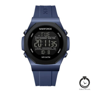 ساعت مردانه نیوی فورس سرمه ای مشکی naviforce-7117-mn