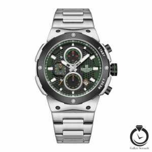 ساعت مردانه نیوی فورس نقره یا سبز naviforce-8072-ms-g