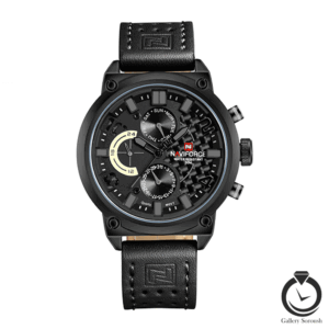 ساعت مردانه نیوی فورس مشکی خاکستری naviforce-9068-mb-bgr