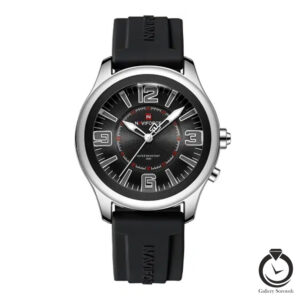 ساعت مردانه نیوی فورس مشکی نقره ای naviforce-9256-mb-sb
