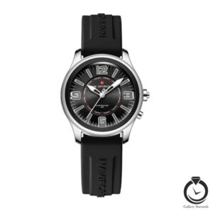 ساعت زنانه نیوی فورس مشکی نقره ای naviforce-9256-wb-sb