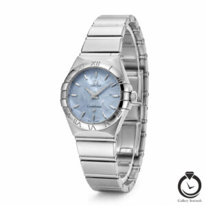 ساعت امگا زنانه نقره ای آبی omega-9993-ws-rbl