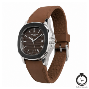 ساعت زنانه پتک فیلیپ قهوه ای سیلور patekphilippe-6877-mbr-sbr